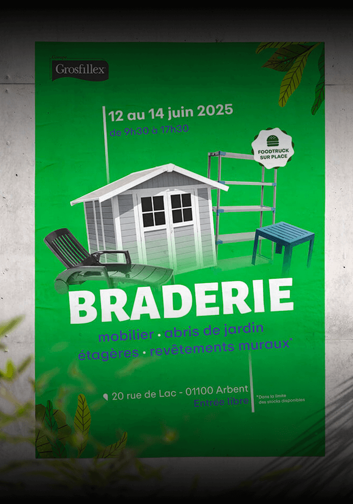 Affiche braderie